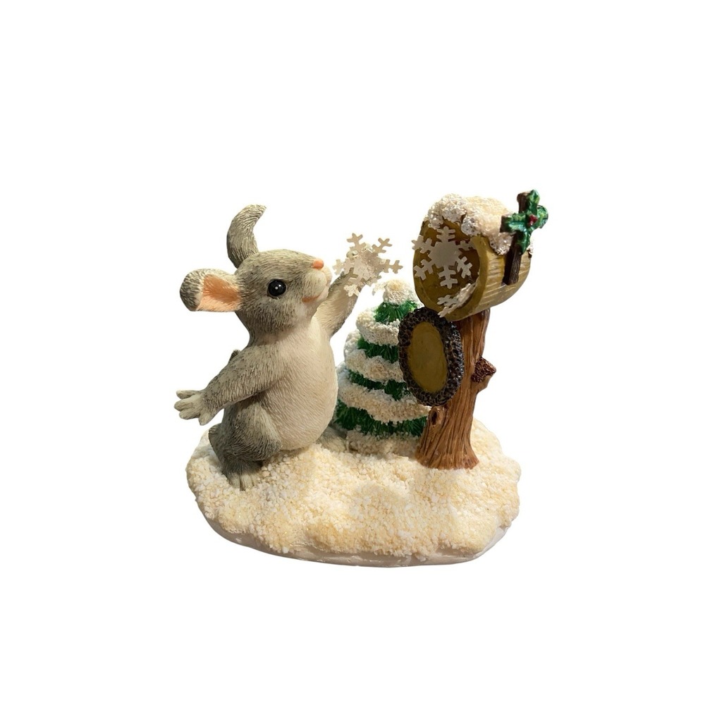 Charming Tails Sending A Little Snow Your Way 87/601 Bunny Rabbit Mail SIGNED